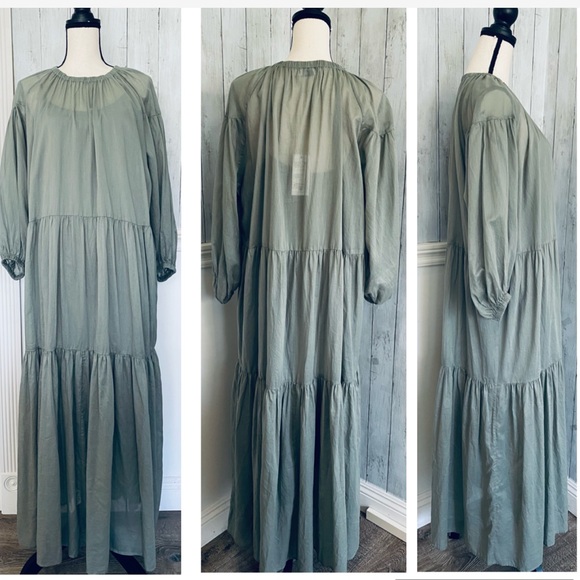 Closed Tiered Cotton Maxi Dress - Picture 4 of 16